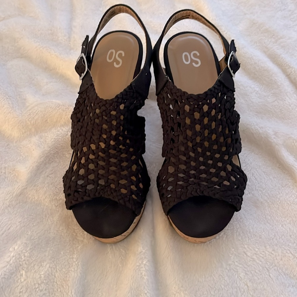 Wedge Slingback woven sandals - Picture 2 of 6